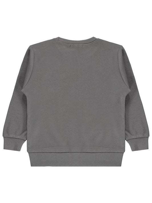 Civil Boys Striker Top Baskılı 2-5 Yaş Sweatshirt - Gri