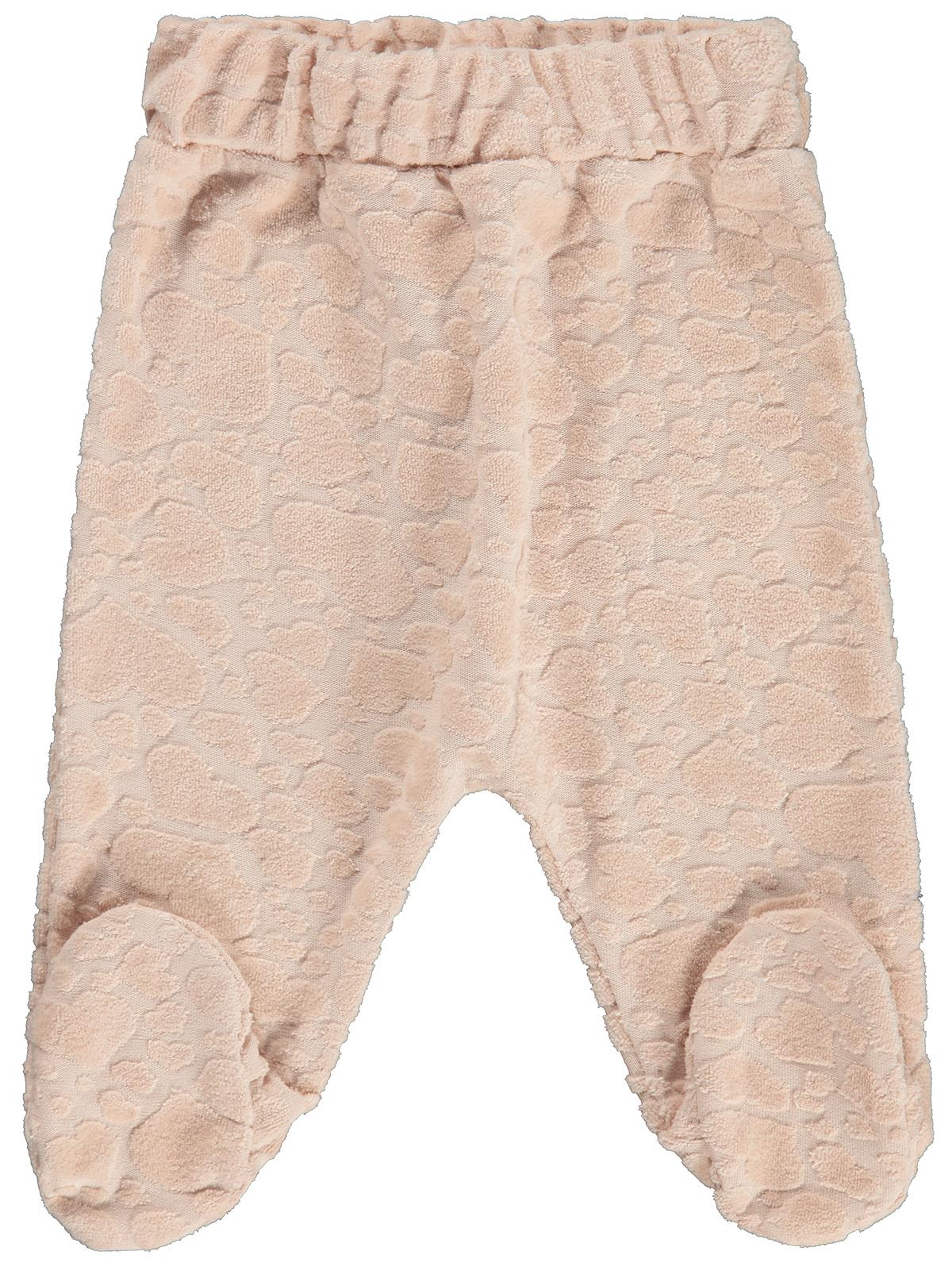 Civil Baby Tavşan Nakışlı 1-9 Ay Tek Alt Bebe - Pudra