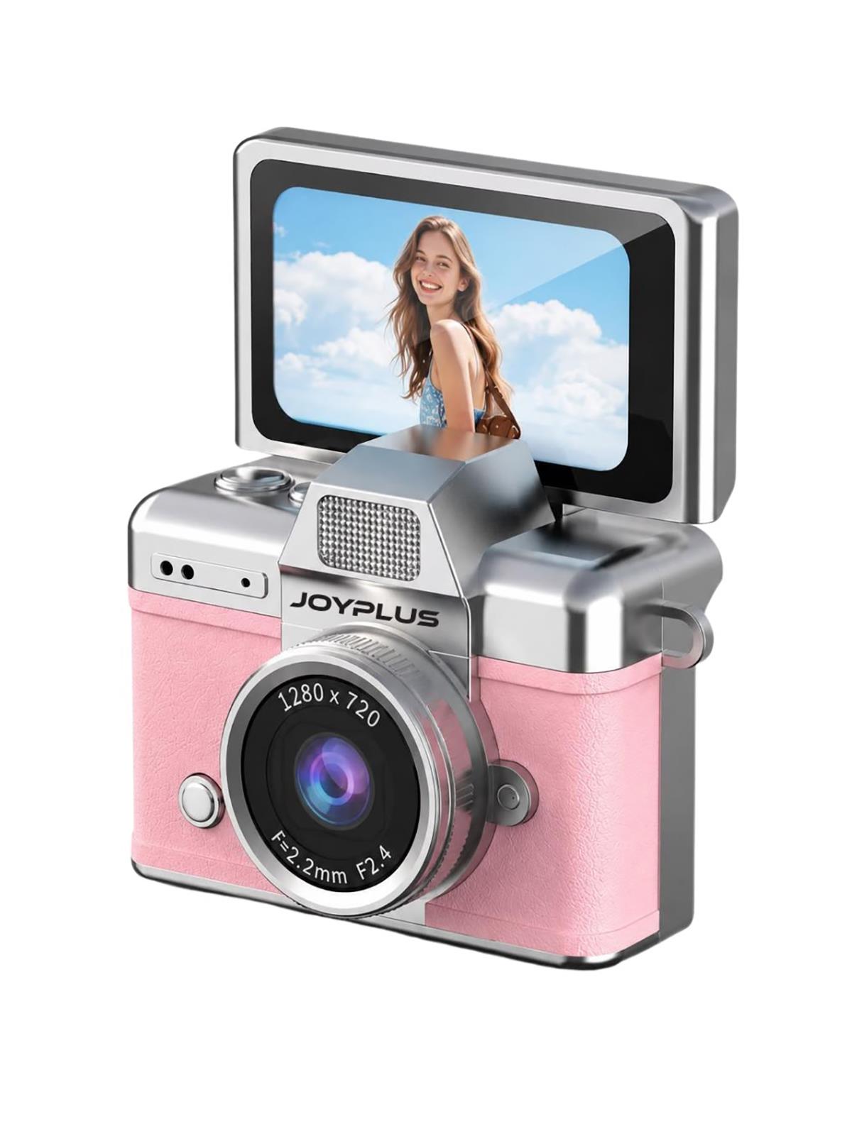 Joyplus Mini Flip Ekranlı Dijital Kamera - Pembe