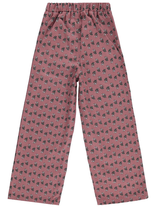 Civil Girls Çiçek Desenli 6-9 Yaş Pantolon - Lila