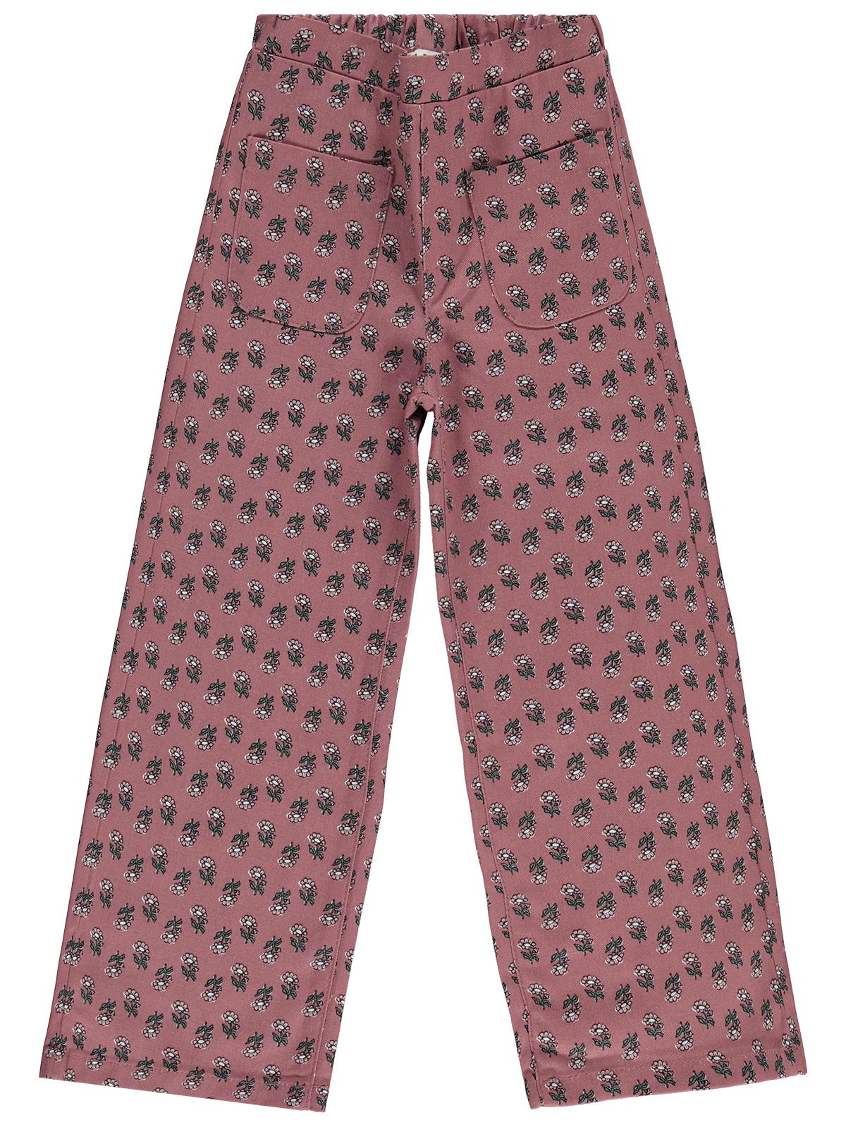 Civil Girls Çiçek Desenli 10-13 Yaş Pantolon - Lila