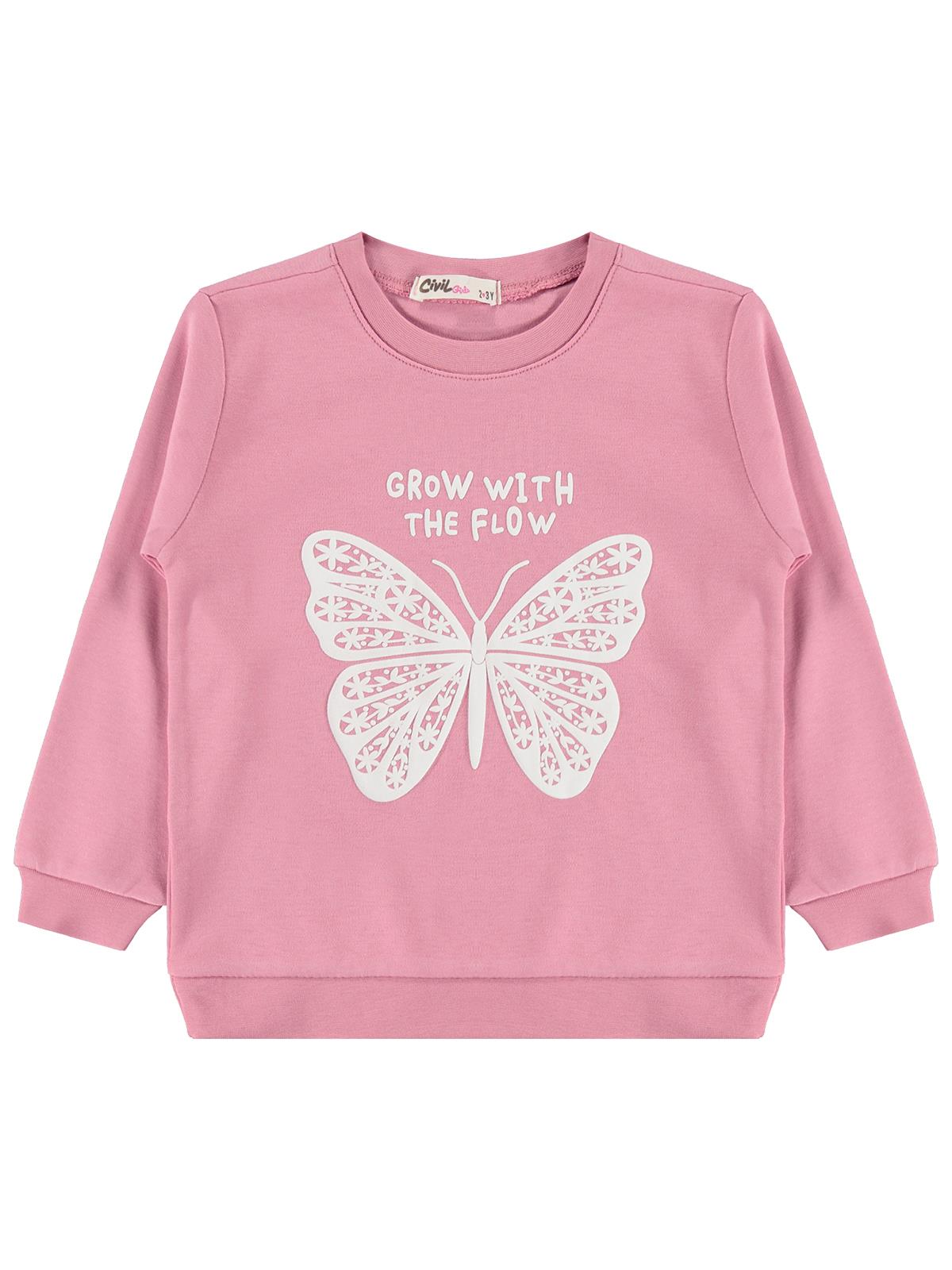 Civil Girls 3'lü 2-5 Yaş Sweatshirt