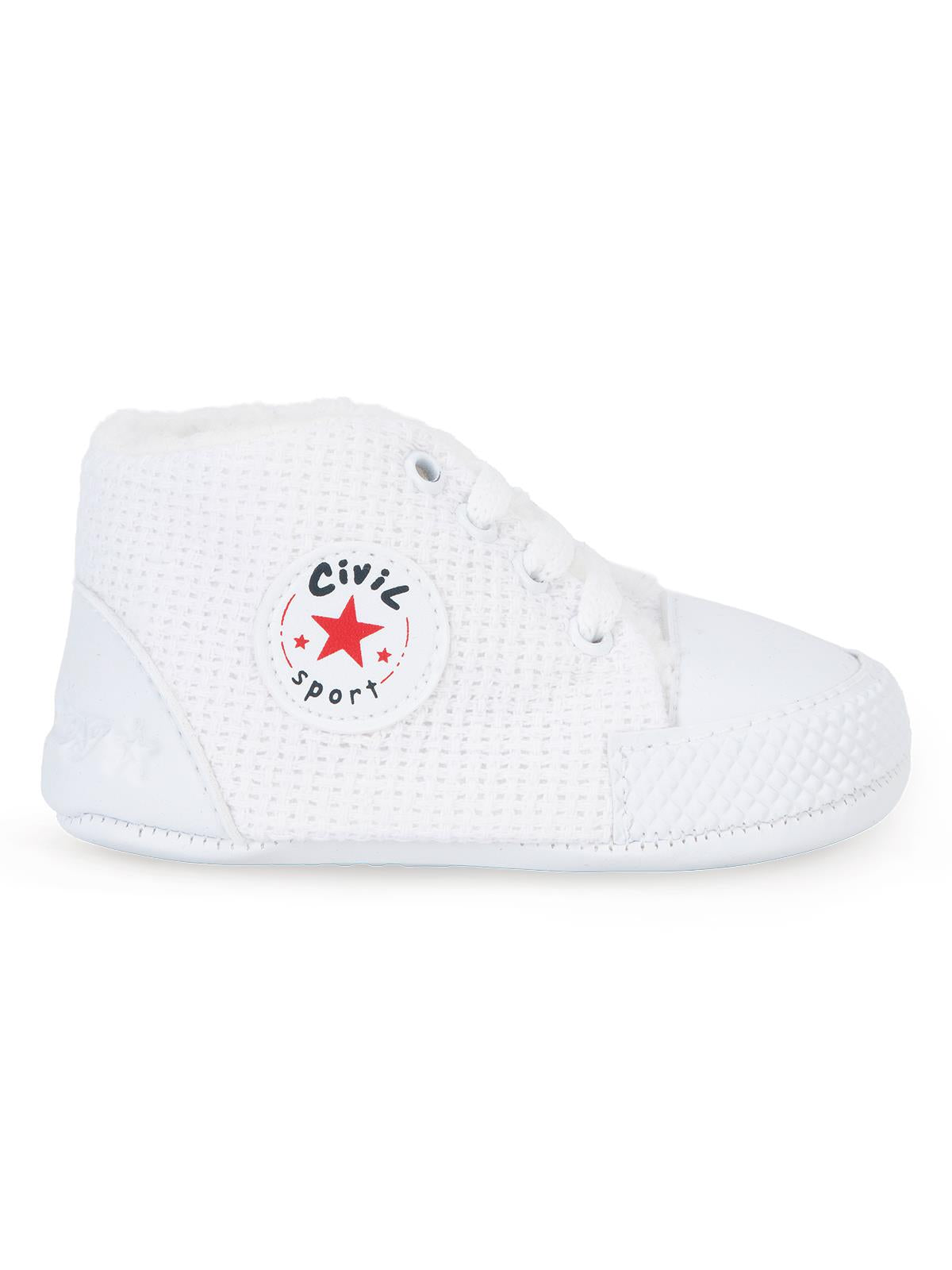 Civil Baby Velsoftlu Uzun 17-19 Numara Patik - Beyaz