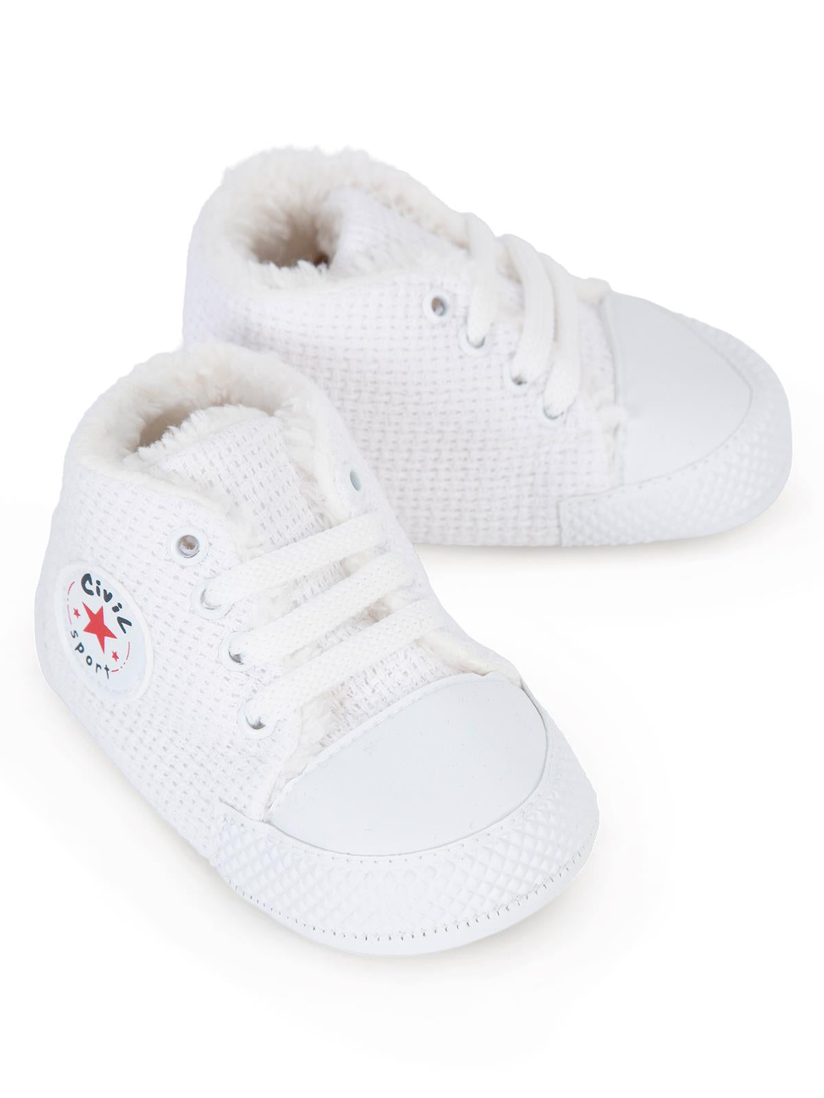 Civil Baby Velsoftlu Uzun 17-19 Numara Patik - Beyaz