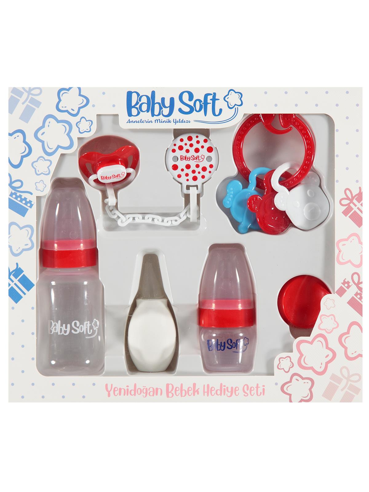 Baby Soft Yenıdogan Bebek Hedıye Setı - Kırmızı