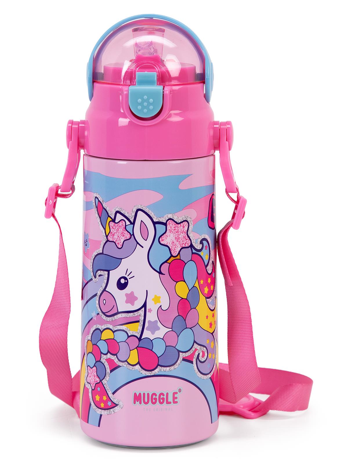 Muggle Çelik Matara 550 ml  - Fusya