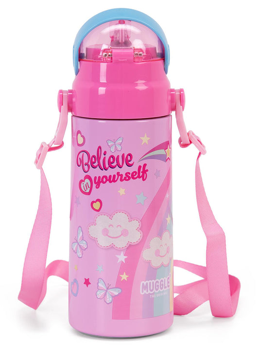 Muggle Çelik Matara 550 ml  - Pembe