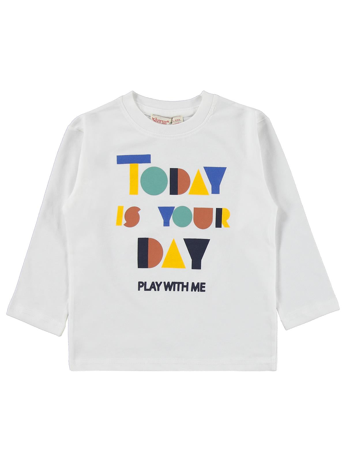 Silversun Today Baskılı 2-7 Yaş Sweatshirt - Ekru