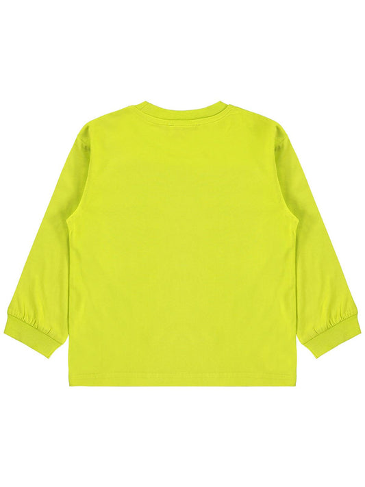 Silversun Basic Etiket Armalı 2-7 Yaş Sweatshirt - Yeşil