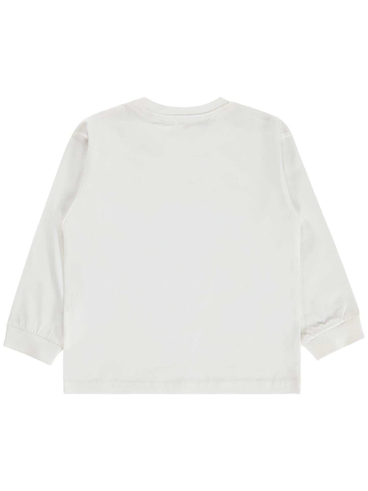 Silversun Basic Etiket Armalı 2-7 Yaş Sweatshirt - Beyaz