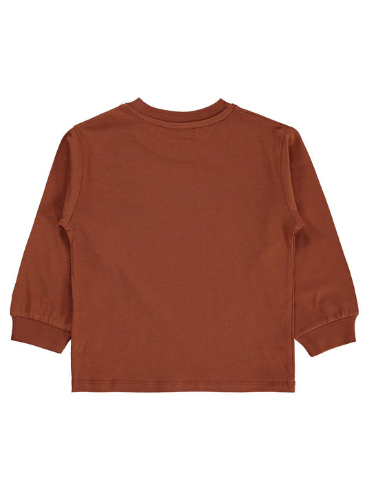 Silversun Basic Etiket Armalı 2-7 Yaş Sweatshirt - Turuncu