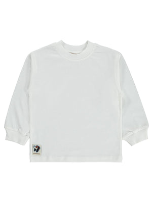 Silversun Basic Etiket Armalı 2-7 Yaş Sweatshirt - Ekru