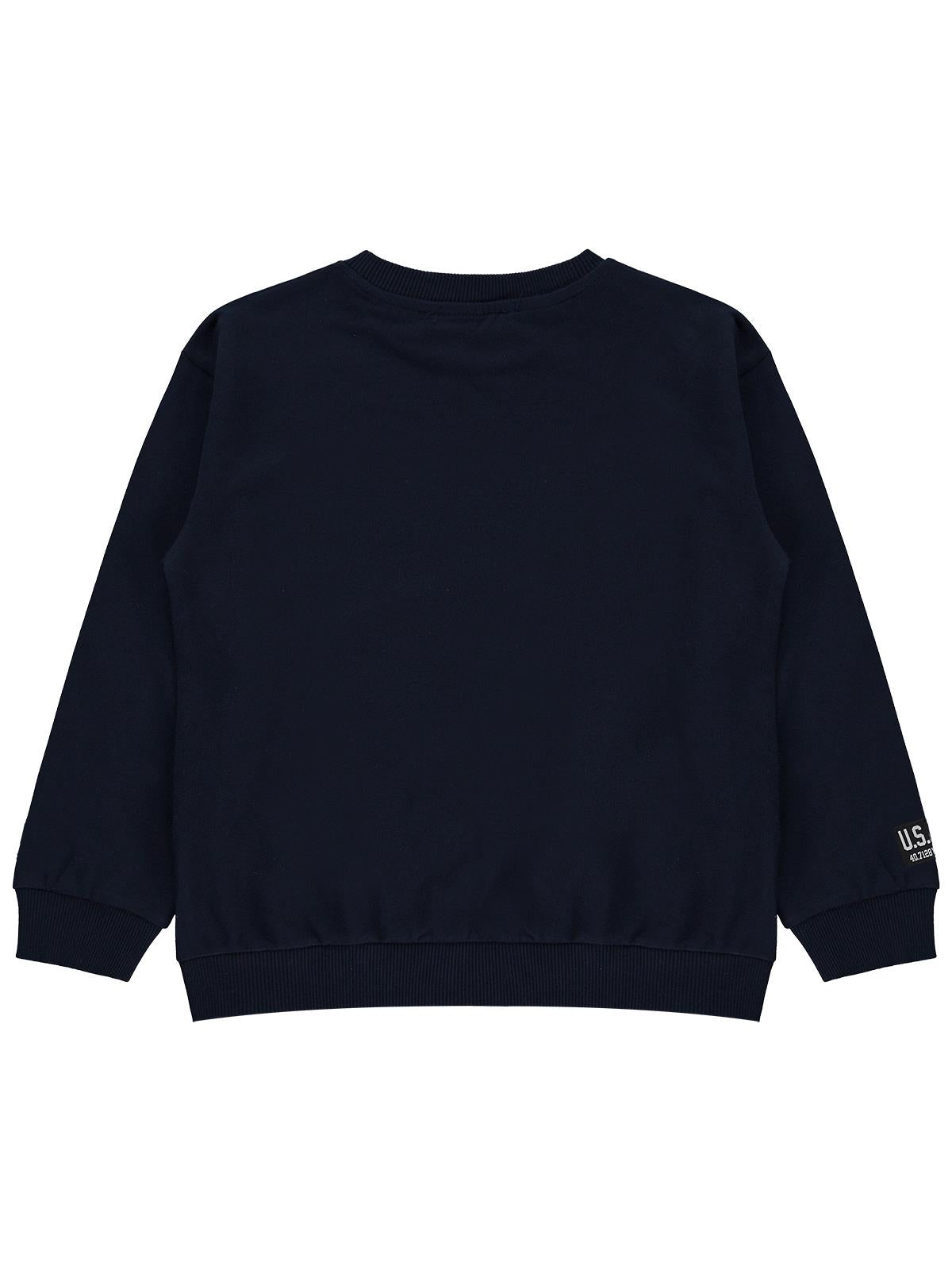 Silversun Basic Etiket Armalı 8-13 Yaş Sweatshirt - Lacivert