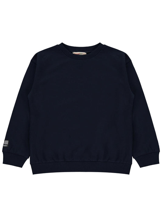 Silversun Basic Etiket Armalı 8-13 Yaş Sweatshirt - Lacivert