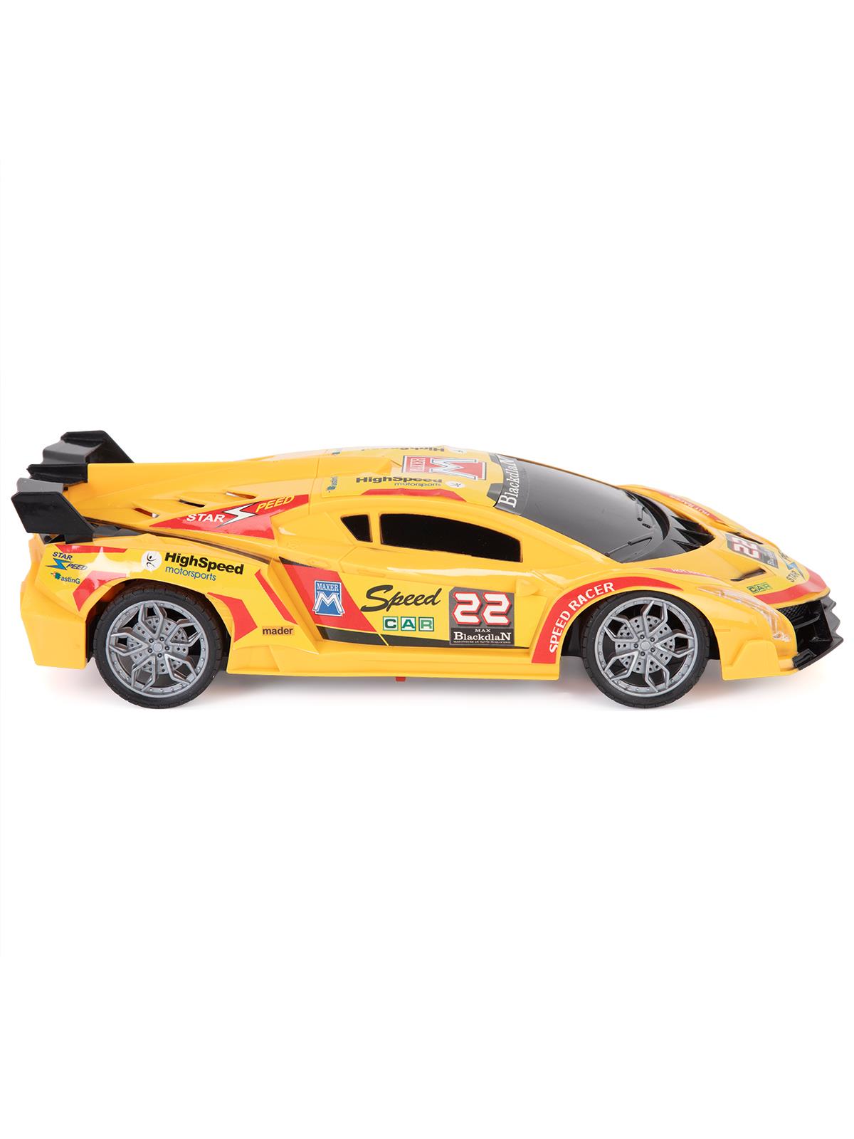 Vardem Uzaktan Kumandalı Full Fonksiyon Şarjlı 1:16 Desenli Yarış Takımı VRD1 Araba - Sarı