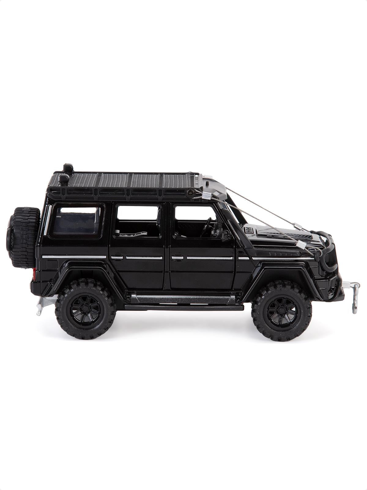 Vardem Kutulu 1:24 Çek Bırak Işıklı ve Sesli Off Road Metal Jeep - Siyah