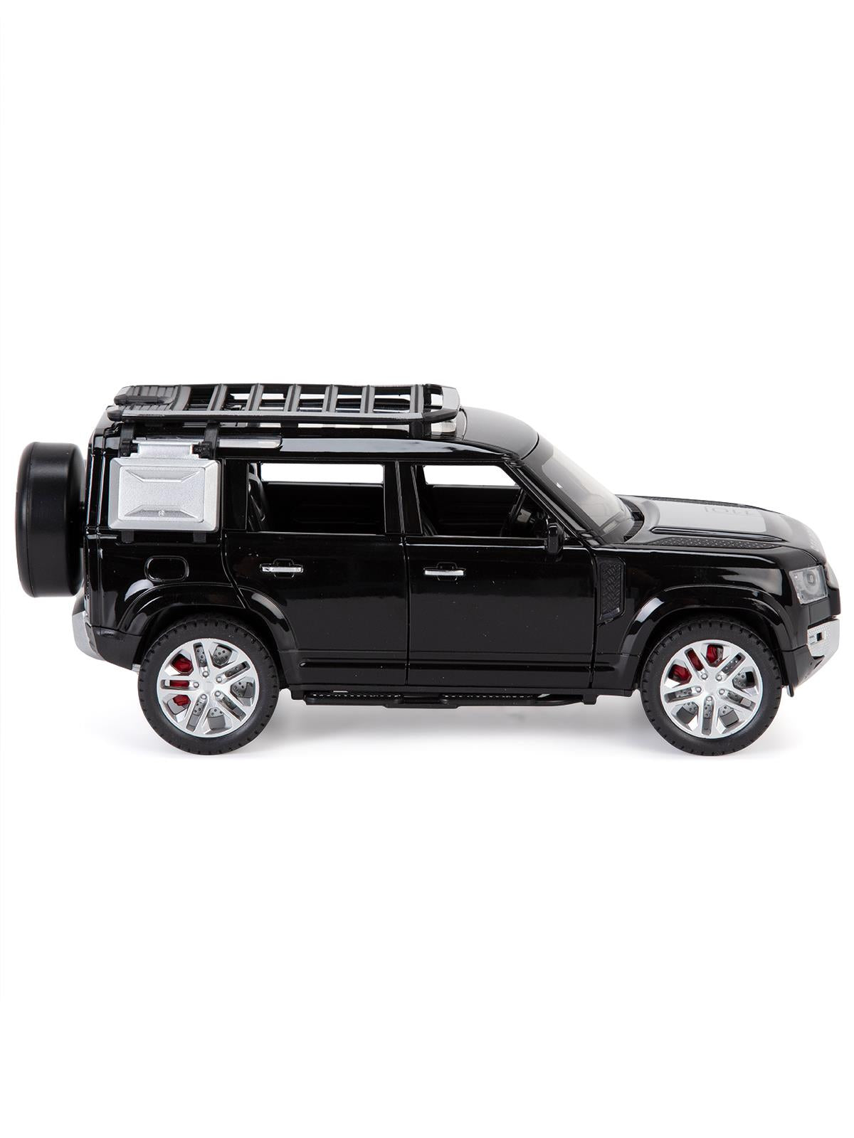 Vardem Kutulu 1:24 Çek Bırak Işıklı ve Sesli Off Road Def Jeep - Siyah