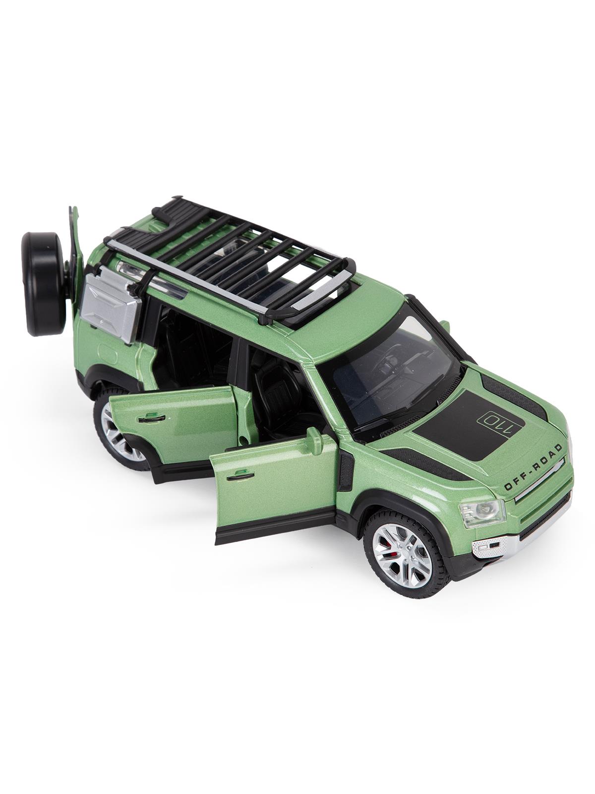 Vardem Kutulu 1:24 Çek Bırak Işıklı ve Sesli Off Road Def Jeep - Yeşil