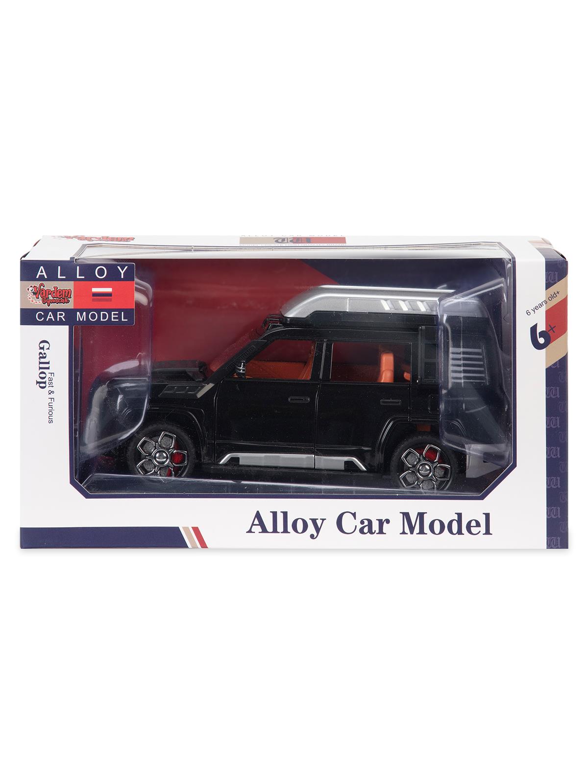 Vardem Kutulu Çek Bırak 1:24 Işıklı Ve Sesli Kapıları Açılan Lr Jeep - Siyah