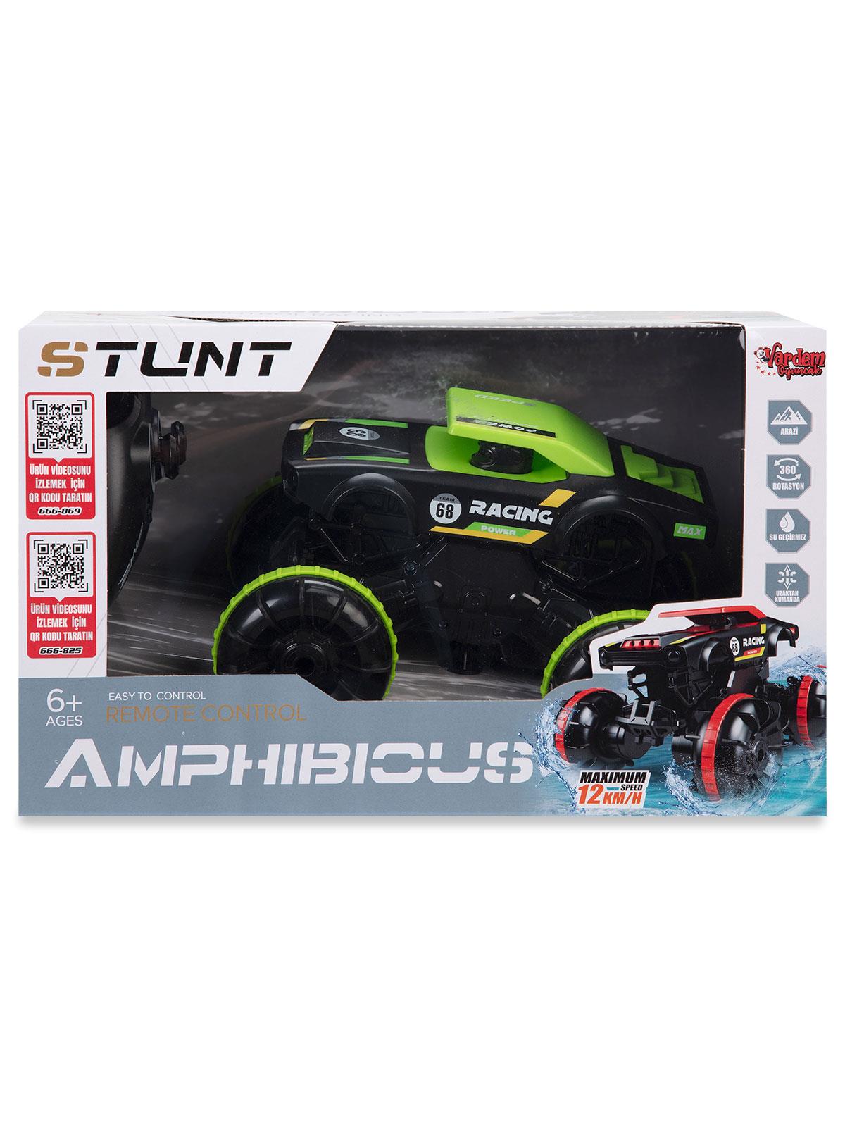 Vardem 2.4G Sarjlı Amfıbı Off Road Stunt Araba - Yeşil