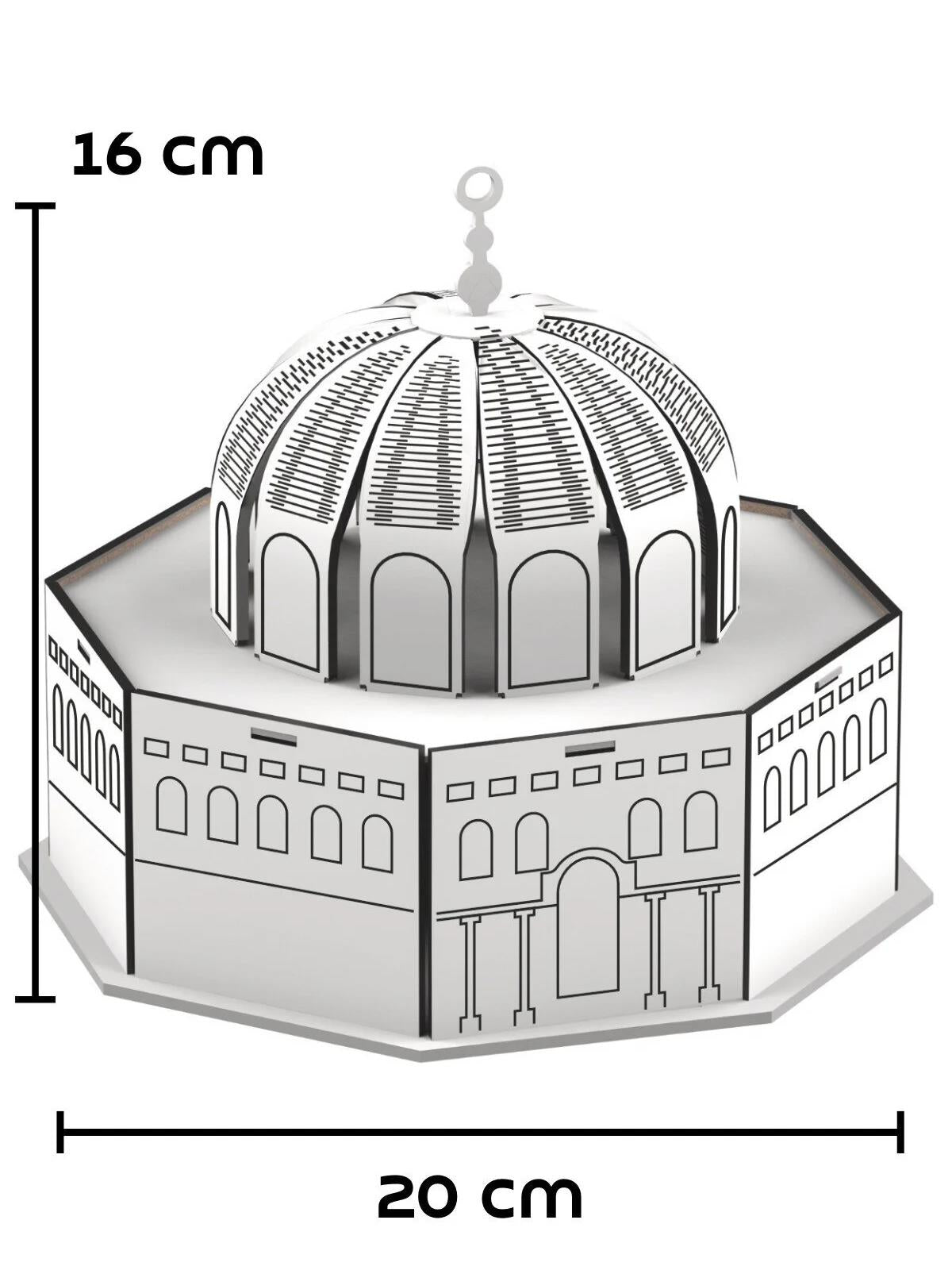 Vardem Oyuncak Mescid-İ Aksa 3D Ahsap Puzzle