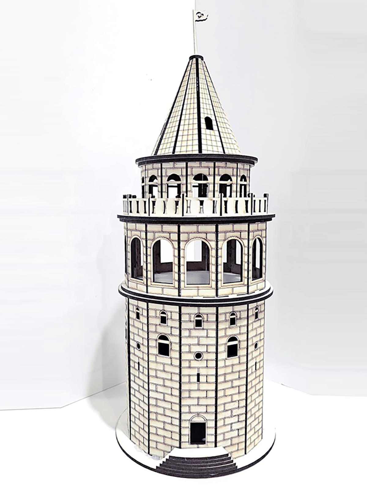 Vardem Oyuncak Galata Kulesi 3D Ahsap Puzzle