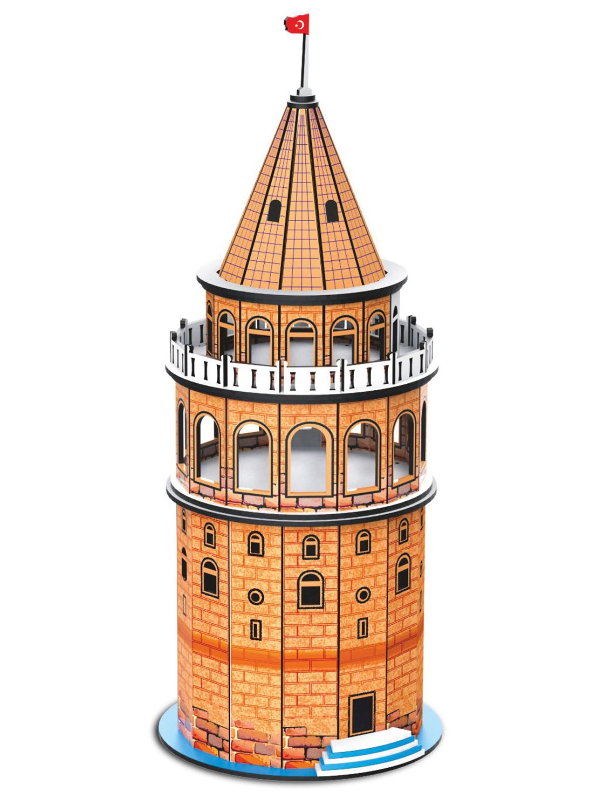 Vardem Oyuncak Galata Kulesi 3D Ahsap Puzzle