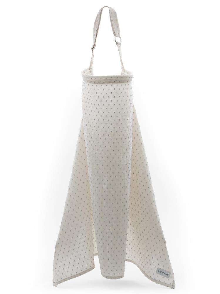 Miniboni Müslin Emzirme Örtüsü - Beyaz