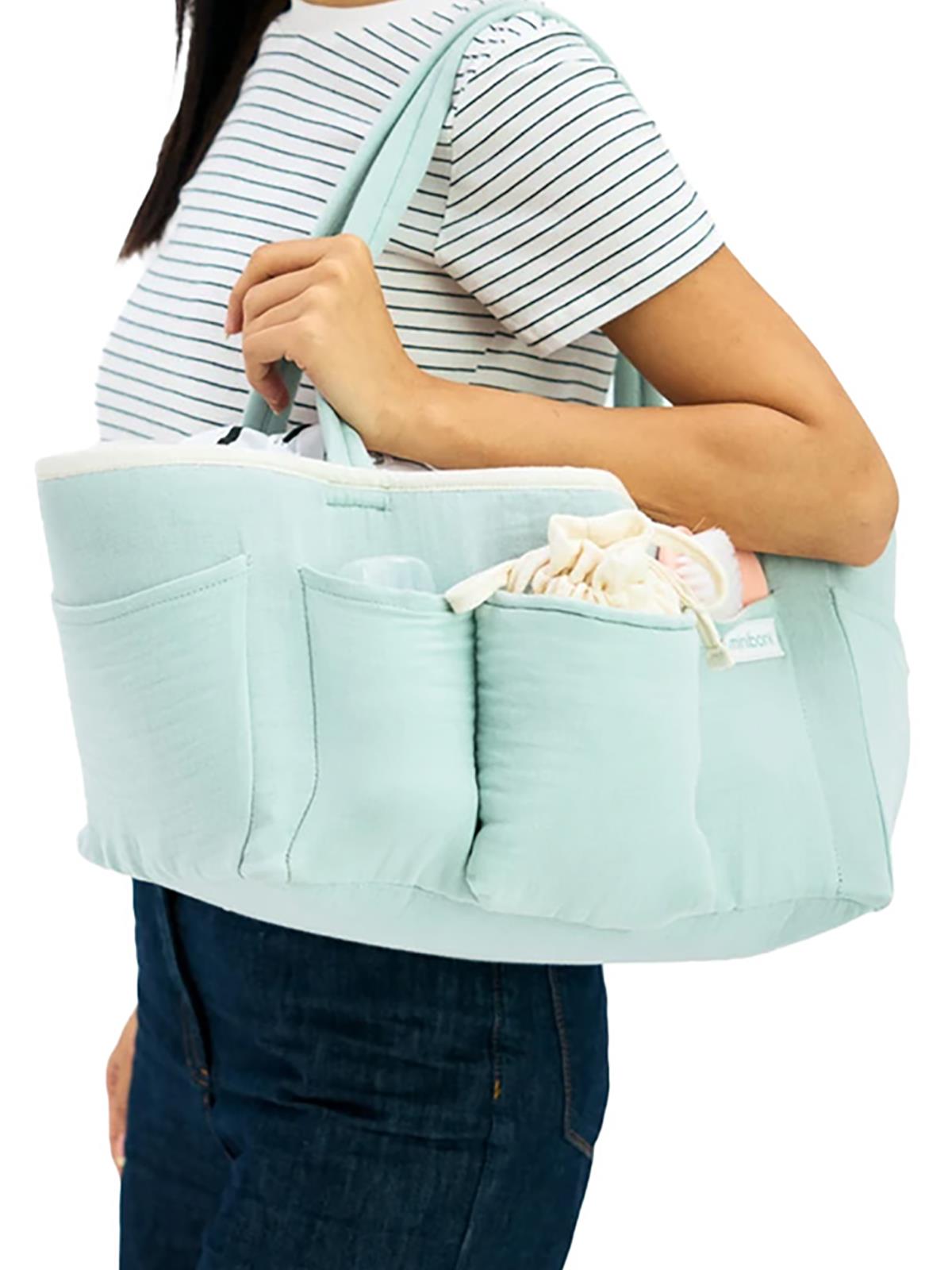 Miniboni Müslin Anne Organizer Çanta - Yeşil