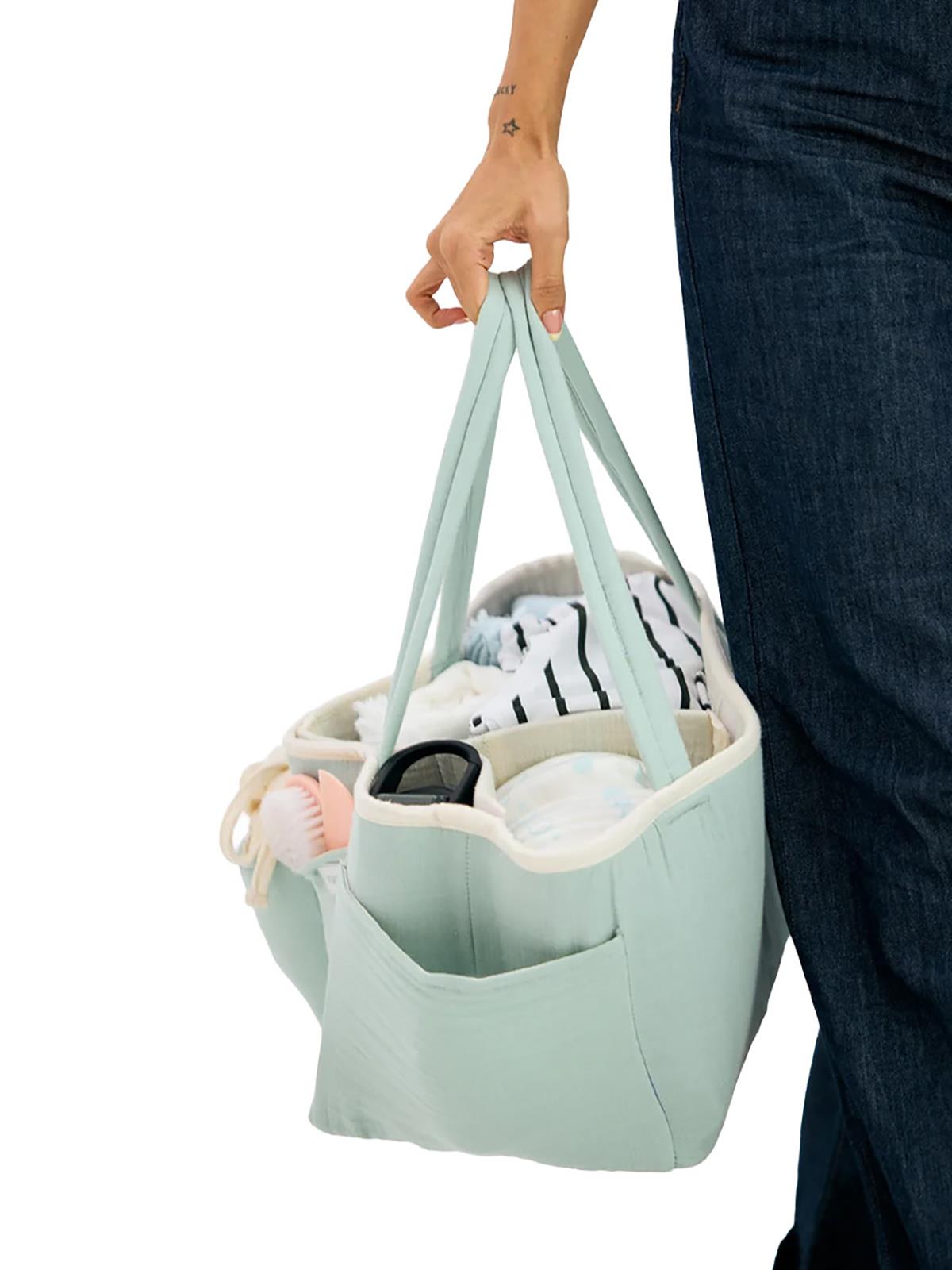 Miniboni Müslin Anne Organizer Çanta - Yeşil