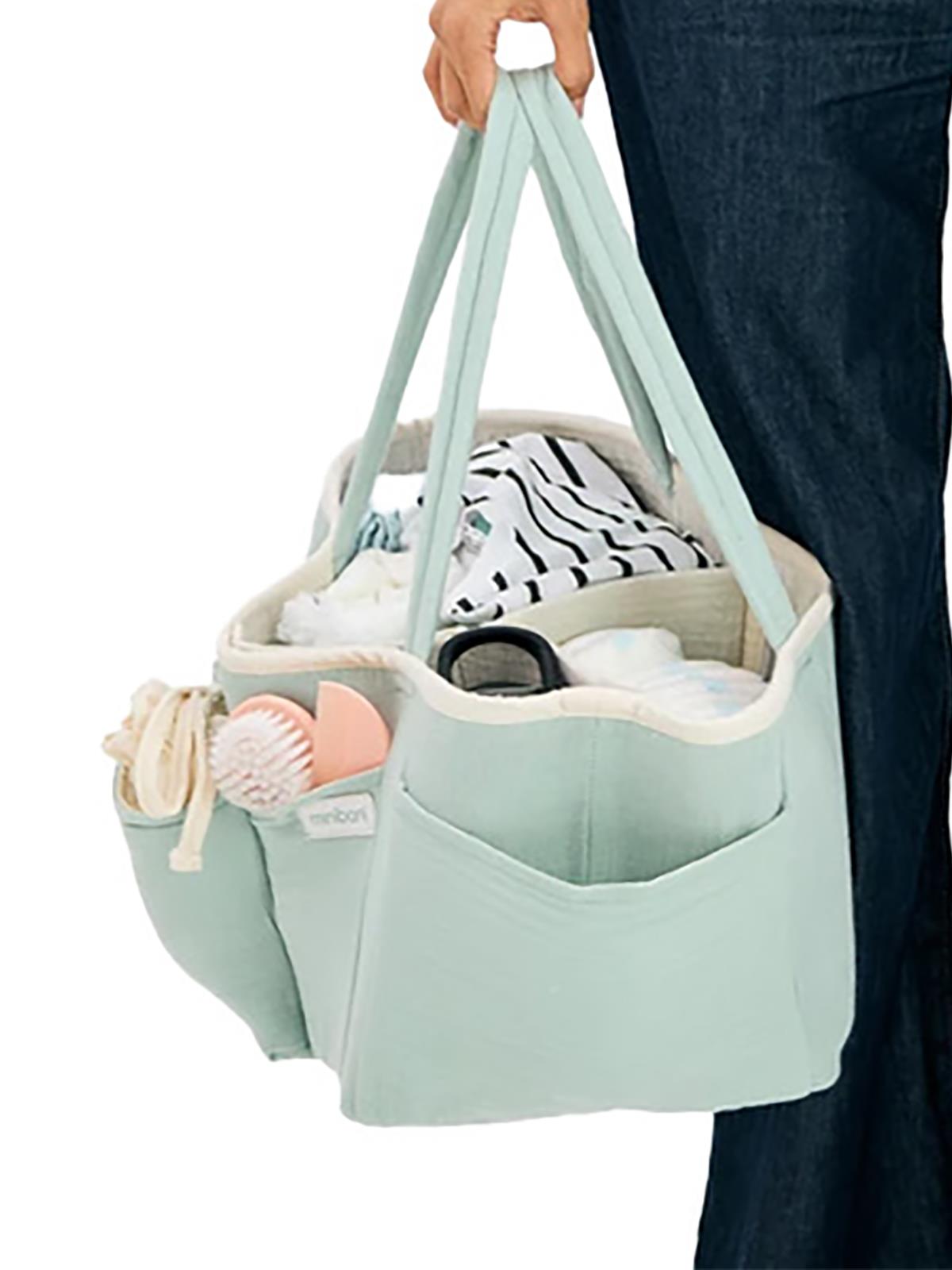 Miniboni Müslin Anne Organizer Çanta - Yeşil