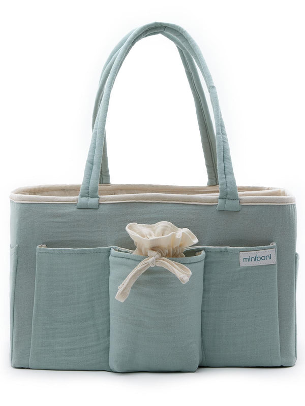 Miniboni Müslin Anne Organizer Çanta - Yeşil