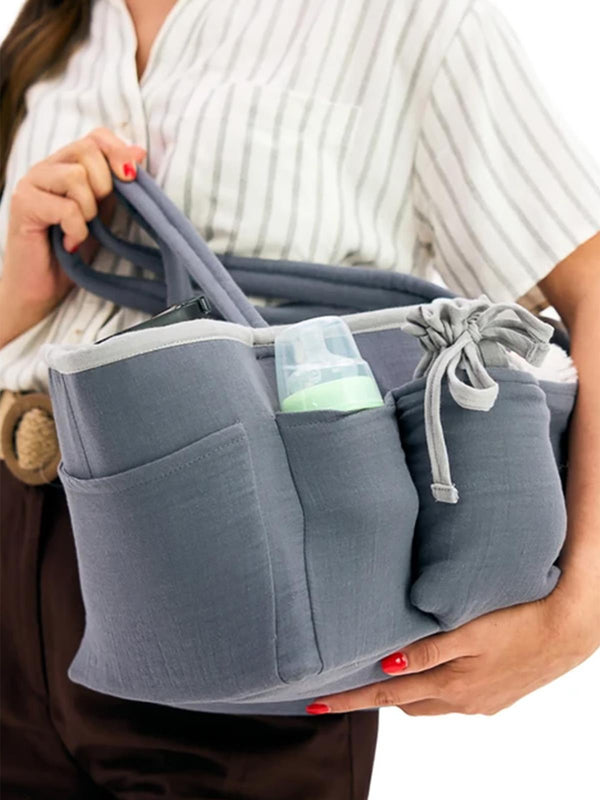 Miniboni Müslin Anne Organizer Çanta - Gri