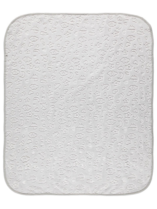 Civil Baby Bulut Yıldız Empirme Baskılı 100x120 cm Battaniye - Gri