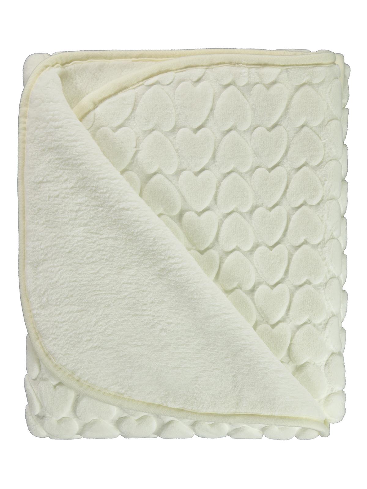 Civil Baby Kalp Empirme Baskılı 100x120 cm Battaniye - Bej