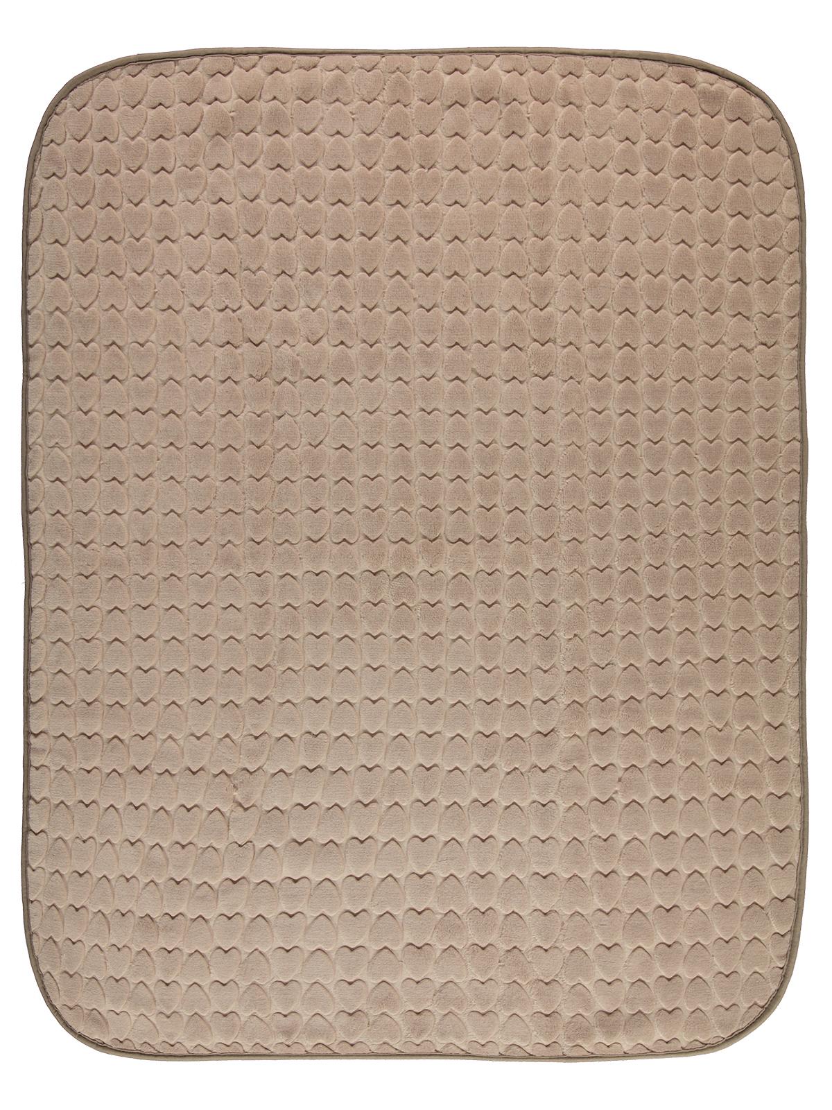 Civil Baby Kalp Empirme Baskılı 100x120 cm Battaniye - Kahverengi