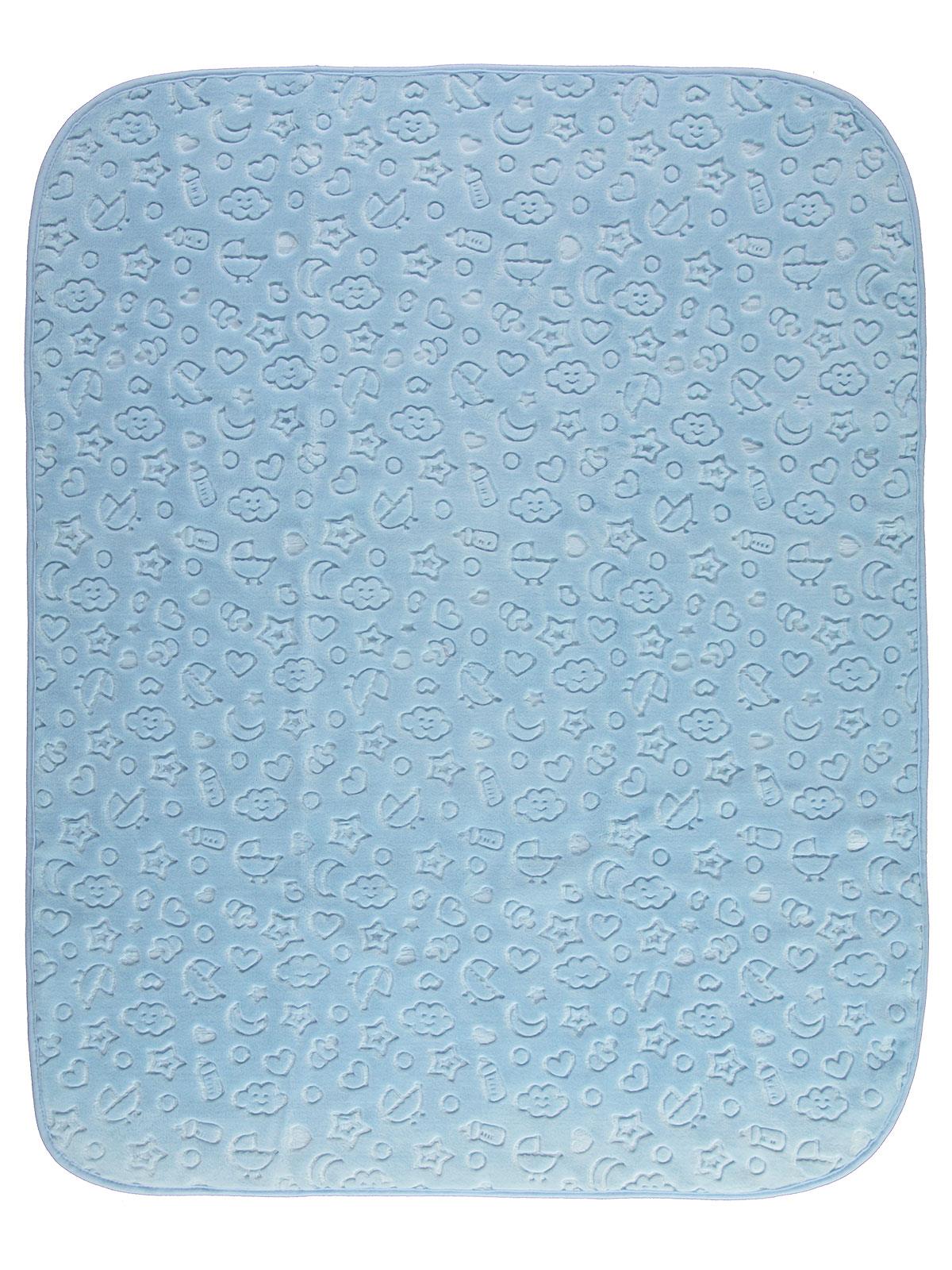 Civil Baby Bulut Yıldız Empirme Baskılı 100x120 cm Battaniye - Mavi