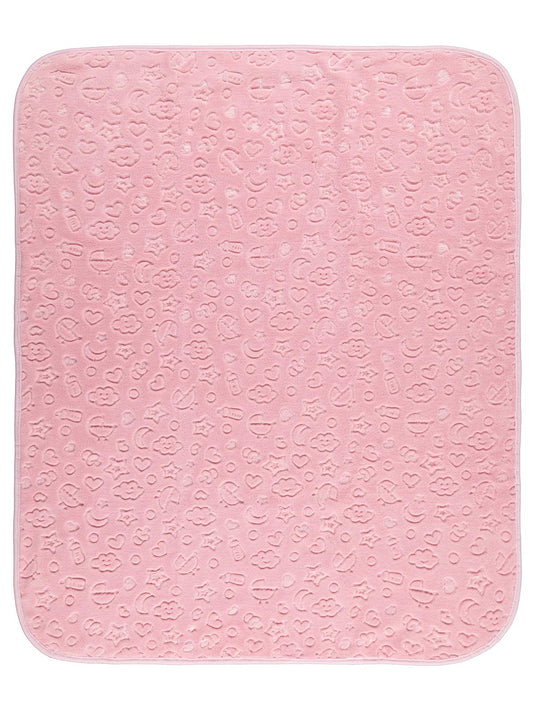 Civil Baby Bulut Yıldız Empirme Baskılı 100x120 cm Battaniye - Pembe