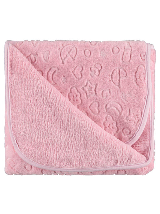 Civil Baby Bulut Yıldız Empirme Baskılı 100x120 cm Battaniye - Pembe
