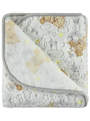 Civil Baby Ayıcık Empirme Baskılı 100x120 cm  Battaniye - Gri