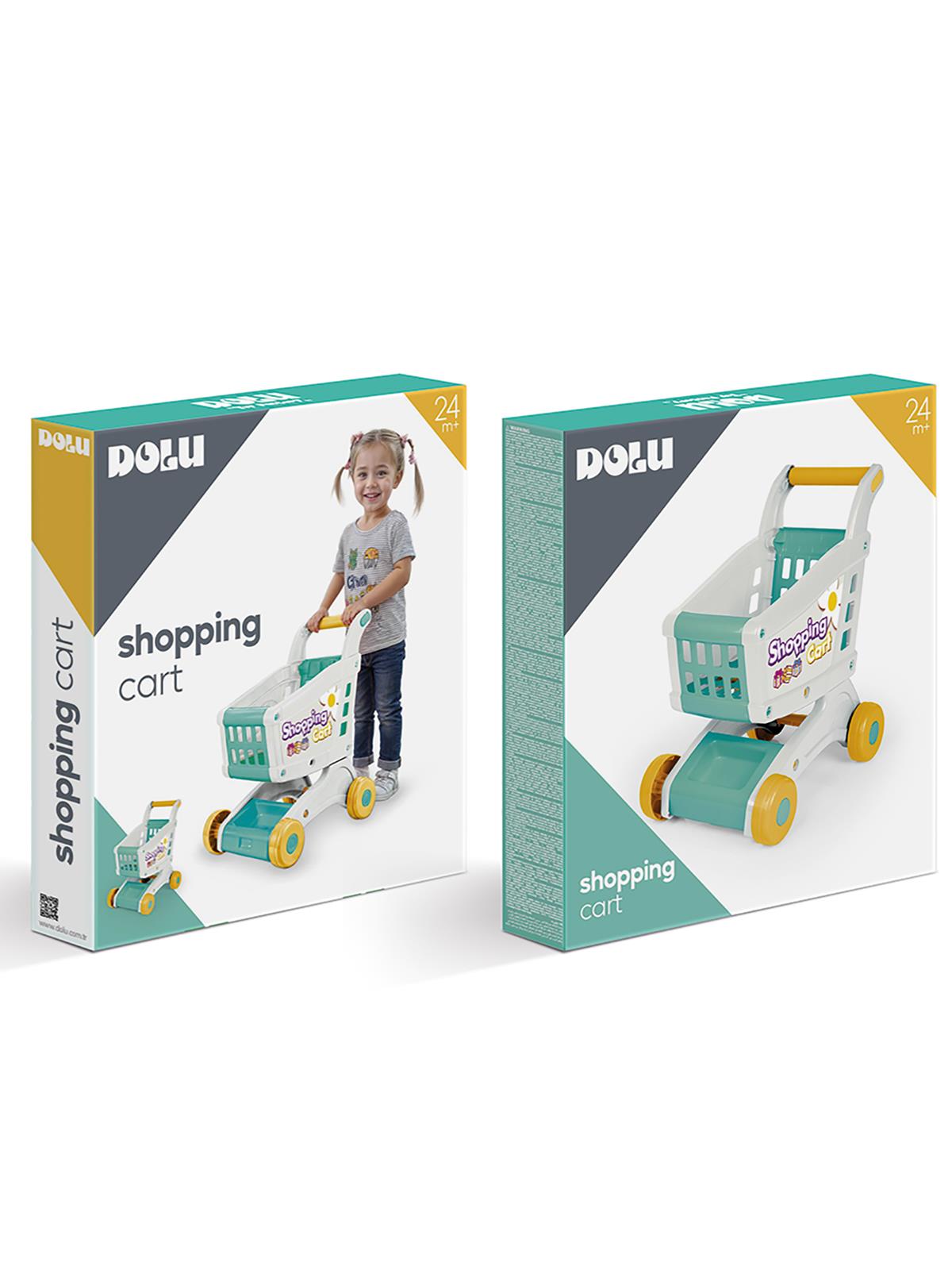 Dolu Market Arabası - Yeşil