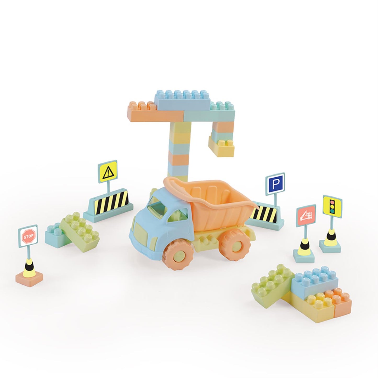 Dolu Jumbo Kamyon Ve Bloklar 40 Parça