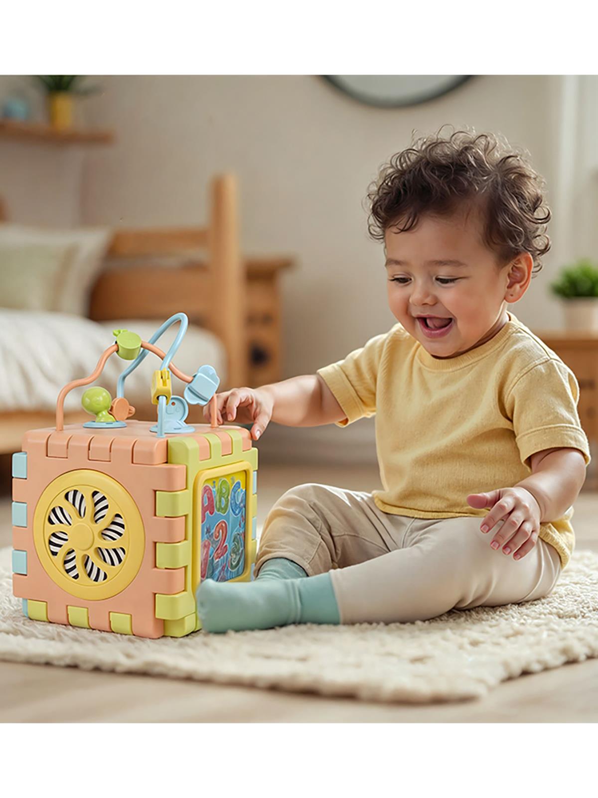 Dolu Oyuncak Eğitici Küp Ve Puzzle
