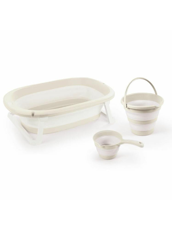 Dolu Nuve Katlanabilir Üçlü Küvet Seti - Yeşil