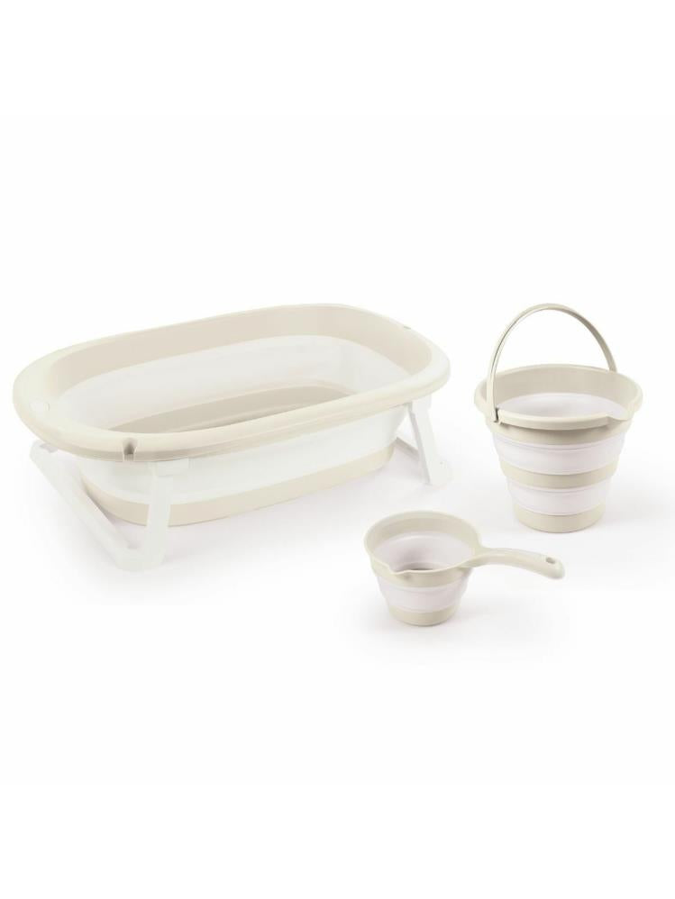 Dolu Nuve Katlanabilir Üçlü Küvet Seti - Yeşil