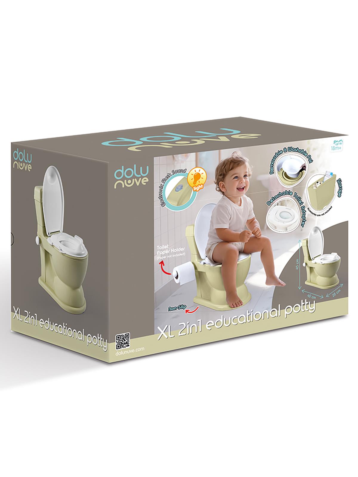 Dolu Nuve Eğitici Lazımlık Tuvaletim - Yeşil