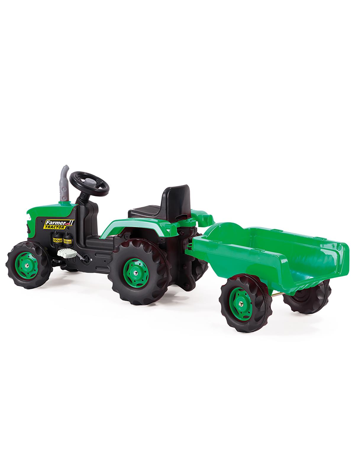 Dolu Oyuncak  Romorklu Traktor Pedallı