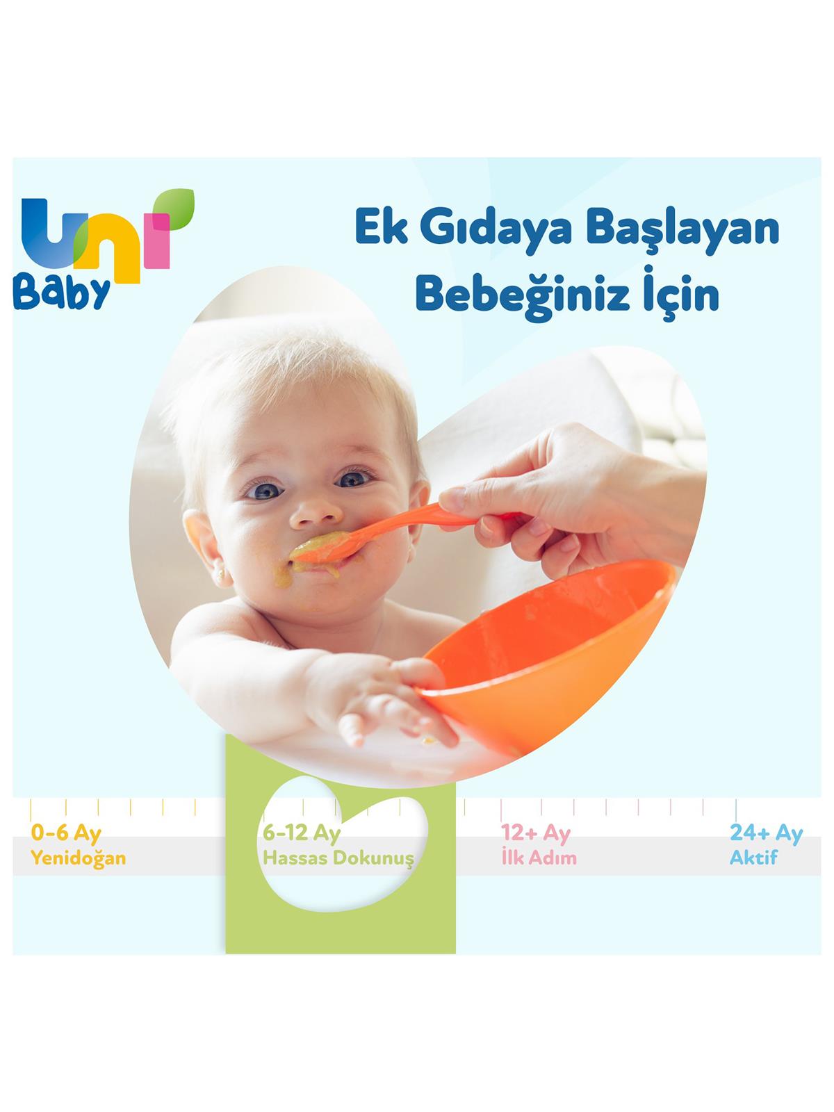 Uni Baby Hassas Dokunuş Islak Mendil 12x52 Adet