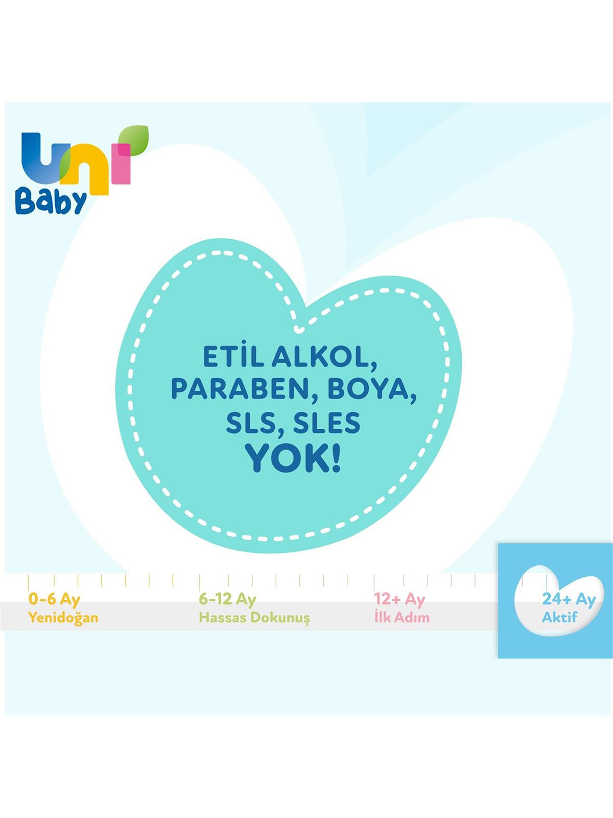 Uni Baby Aktif 3'lü Islak Mendil 156 Yaprak