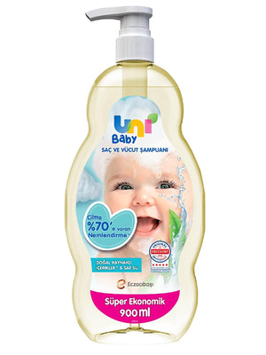 Uni Baby Bebek Saç Ve Vücut Şampuanı 900 ml